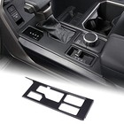 Aunginsy Central Control Gear Shift Panel Trim Cover With 4wd Matte Black