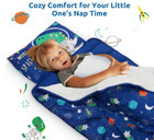 Toddler Nap Mat With Pillow   Blanket  Roll-up Sleeping Bag For Kids 3   6