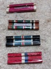 Plastic Covered U s service Ribbons - 4 Total- Wolf Brown