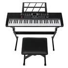 61-key Electronic Keyboard Portable Digital Music Piano Stand  Bench  headphone