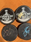 Sidney Crosby Signed Pittsburgh Penguins Stanley Cup Champions 2009 Puck Lot  6 