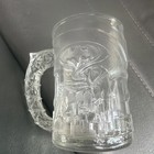 Vintage Mcdonald s 1995 Batman Forever Embossed Glass Mugs Made In France
