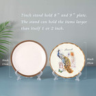 Artliving 7 Inch Clear Plastic Easels Or Stand plate Holders To Display Pictures