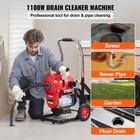 Vevor Drain Cleaner Machine 120ft X 6 5  1100w Sectional Snake Auger Manual Feed