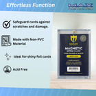50 Max Pro Uv Ultra Clear One Touch Magnetic Holders 100pt W  Soft Sleeve Size