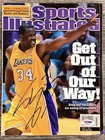  ssg  Shaquille  O neal Signed Sports Illustrated Mag  no Label  - Psa dna Coa