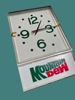 Vintage 1977 Mountain Dew Advertising Clock New Old Stock