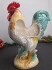 Vintage Rooster Planter 9 75  Tall Mcm