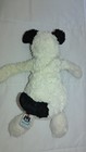 Jellycat Bashful Black   White Puppy Dog Plush Stuffed Animal  12 