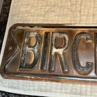 Vtg Birch St Street road Sign 17 X 6 Pressed embossed raised Steeel
