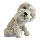 Vintage Antique Steiff Toy German Mohair Jolly Molly White Sitting Dog Terrier