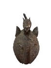 Benin Bronze Leopard Head Mask Casting -nigeria-h10 Inch Length 11 Inch -20c