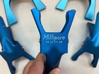 Lot 3 Millipore Xx1004703   2 Larger Aluminium Lab Filtration Spring Clamp