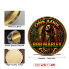 Bob Marley One Love Challenge Coin Reggae Music Legend Rasta Collectible New