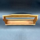 Vintage Wooden Wall Hanging Spice Rack Storage Shelf Brown Retro Kitchen