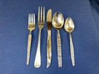 Vintage Mismatched Flatware Stainless Silverware Service For 4  Serving Pieces