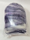 New 4 6oz Birch Bay Wool Spinning Batt Roving Felt Hand Dyed Purples White