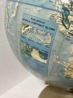 Vintage Rand Mcnally World Portrait Globe Raised Topo Soviet Union Metal Base