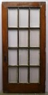 35 5 x80 x2  Antique Vintage Old Wood Wooden Interior French Door Window Glass