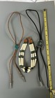 Vintage Sw Lot Of 3 - Turquoise  Bolo Ties W silver Tips   Necklace