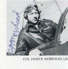 James Morehead Deceased Wwii Fighter Pilot Ace-8v Signed 8x10 Bio Photo