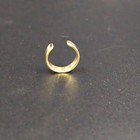 Womens Simple Style Adjustable Toe Ring In Solid Metal Yellow Gold Plated Silver