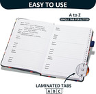 Address Book Laminated Tabs Large Print With 468 Entry Spaces Hardcover Floral