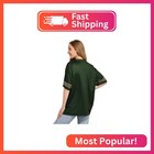 Foco Green Bay Packers Nfl Womens Rhinestone Logo Oversized V-neck Mesh T-shirt
