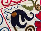 Uzbek Suzani Pillow Cover embroidered Throw Pillowcase  Cushion Cover  19x18 In