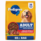 2 Bag Complete Nutrition Adult Steak   Vegetable Flavor Dry Dog Food  40 Lb Bag