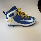 Nike Huarache Youth Baseball Cleats Ucla Bruins Blue White Size 4 5y Mid Top