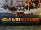 Very Rare Guns N    Roses   Appetite For Destruction   Framed Geffen Promo Poster