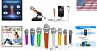 Versatile Mini Karaoke Microphone With Single Touch Functionality  Orange