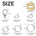 Handyman Crafts Jump Rings Kit With1000pcs Open Jump Rings 40pcs 12mm Lobster Cl