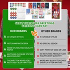 Christmas Cards With Envelopes And Stickers With Printed Message Inside Card