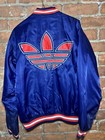 Vintage Adidas Varsity Jacket 80s Satin