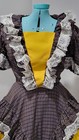Vintage Square Dance Dress Rockabilly Western 1970s Handmade Traditional Style