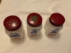 Vintage Hazel Atlas Milk Glass Dutch Boy Girl Salt Pepper Sugar Shakers Art Deco