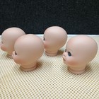4 Pack Vintage 3 4 In Bisque Doll Heads  No Hair   May Or May Not Have Eyes