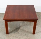 Mid Century Danish Modern End Table Side Square Teak Denmark Coffee Mcm