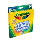Crayola 10ct Washable Broad Line Markers - Classic Colors