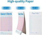 6 Pack Pink Guest Checks Books Servers Server Note Pads Waiter Checkbook