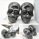 Fashion Jewelry Stud Earrings Skeleton Vintage Black Skull Halloween 1-2