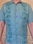 Cubavera  Guayabera Grapic Design Button Up Shirt