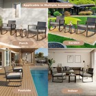 Patio Furniture Set Lofka 3 Pieces Outdoor Rocking Chairs Set With Table