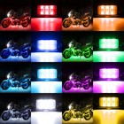 8 Pods Rgb Led Rock Lights For Motorcycle Underglow Light Kit W  Remote Control