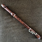 Vintage Moeck Rottenburgh Recorder Baroque Tenor Model Germany Wood 2 Metal Keys