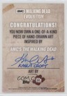 2017 Topps The Walking Dead Evolution 1 1 Kaela Croft Auto Sketch 1m1a