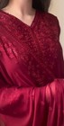 Indian Designer Red Faux Georgette Kurta Palazzo With Dupatta For Women