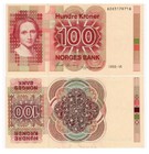 1988 Norway 100 Kroner P-43 New Unc Banknote